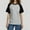 Gray, variant on VgaVtl T Shirts for Women Cotton Short Sleeve Juniors Topss Pull on Fitness Raglan Casual Active Fit Plain Shirts,Black XL