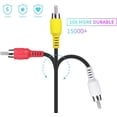 thumbnail image 2 of Cable de audio y vídeo de 1,5 m (5 pies) Cable AV de 3,5 mm (auxiliar a RCA) Cable compuesto amarillo, blanco y rojo para 503AK0400191000001, 2 of 4