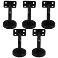 thumbnail image 3 of Miangastore 5Pcs Professional Solid Stainless Steel Handrail Wall Mounted Brackets Supports(Black), 3 of 8