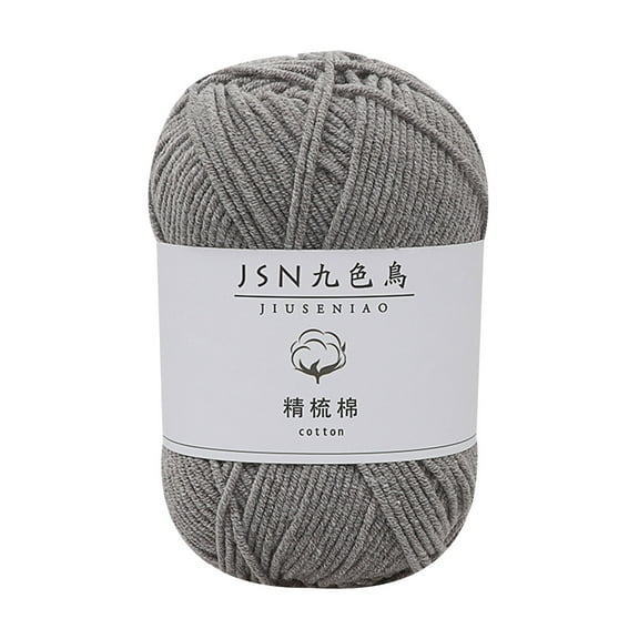 Anckoeil Knitting Yarn DIY Handmade Crochet Wool Cluster 4 Strands Combed Milk Cotton Thread for For Knitting Hair Clips, Hair Bands