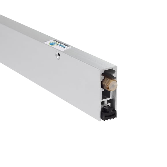 Automatic Door Bottom Seal/Under Door Seal with Double Neoprene Bulb Seal, Regular Duty/Surface Mounted/Dark Bronze / 36" Long