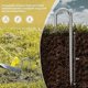 thumbnail image 4 of 4-pack ground anchors, galvanized steel tent pegs, staples with J-hooks, heavy steel anchors for 12" trampolines., 4 of 5