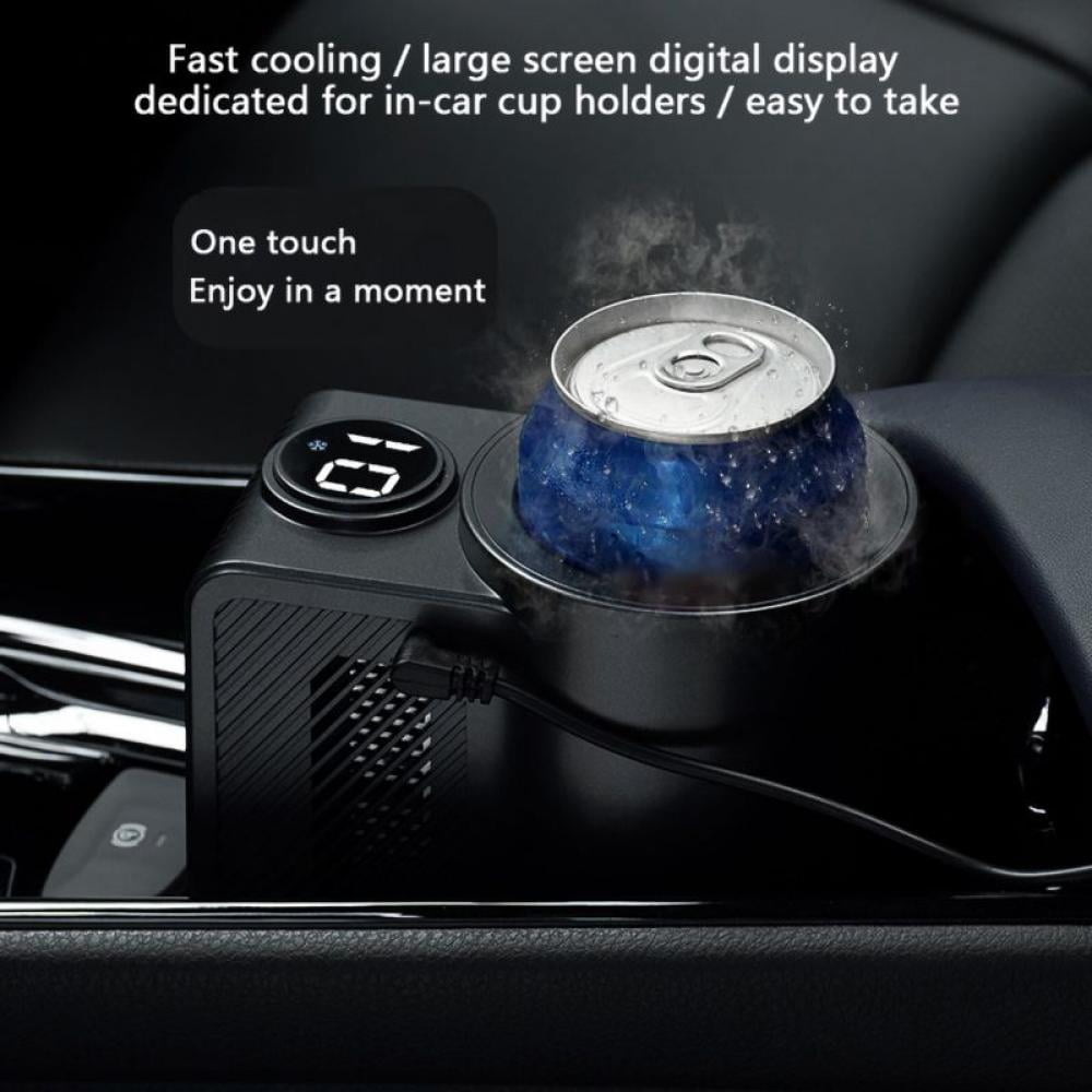 Cooling Cup Holder Quiet Touch Screen Control Intelligent Temperature Display for Travel Cup Cooler Warmer 