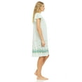 thumbnail image 3 of Lati Fashion Women Nightgowns Short Sleeve Female Nightgowns & Sleepshirts Green XL, 3 of 4