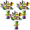 Mardi Gras Table Toppers Fat Tuesday Centerpieces Sticks for Mardi Gras Birthday Party Fat Tuesday Themed Party Decorations Masquerade Party Supplies