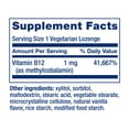 thumbnail image 3 of Life Extension Vitamin B12 Methylcobalamin, nerve health supplement, cognitive support, energy vitamin, methylcobalamin B12, 1 mg, quick-dissolving, vegetarian, 60 lozenges, 3 of 10