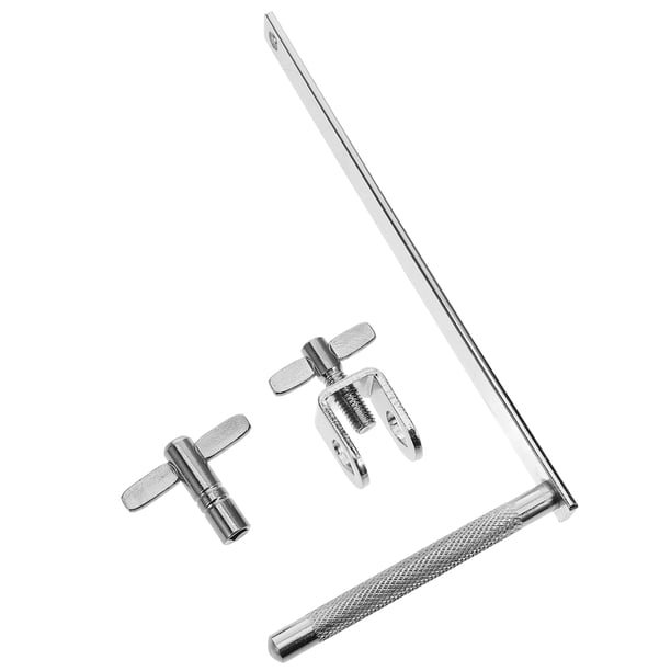 CRAFTHROU Abrazadera Para Soporte De Cowbell De Batería Color Plateado Ideal Para Y Grabación
