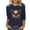 #4-Navy【Buy two items and receive a discount】, variant on Plus Size Women's 3/4 Sleeve Printed Top, Round Neck Casual Pullover Blouse, Lightweight Summer Spring Fashion Shirt, USA 250th Anniversary Americana Graphic, S-4XL