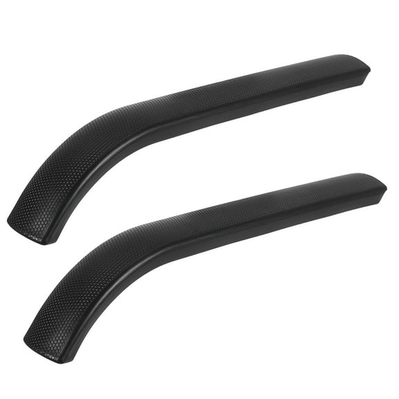 HEMOTON Black Plastic Arm Pads for Office Chair, 1 Pair Replacement Armrest Covers with Soft Cushions for Elbow and Arm Support