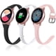 thumbnail image 1 of (3 Pack) Slim Band for Samsung Active 2 Watch/Galaxy Watch 4 40mm 44mm, Galaxy Watch 3 41mm/Galaxy Watch 42mm Bands, 20mm Silicone Strap for Women Men, 1 of 4