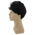 thumbnail image 4 of Beauos Clearance for Fashion Wig Male Handsome Man Men Black Wigs Cool Wig Short Wig, Wigs for Women Clearance Sale, 1X Wig, 4 of 6