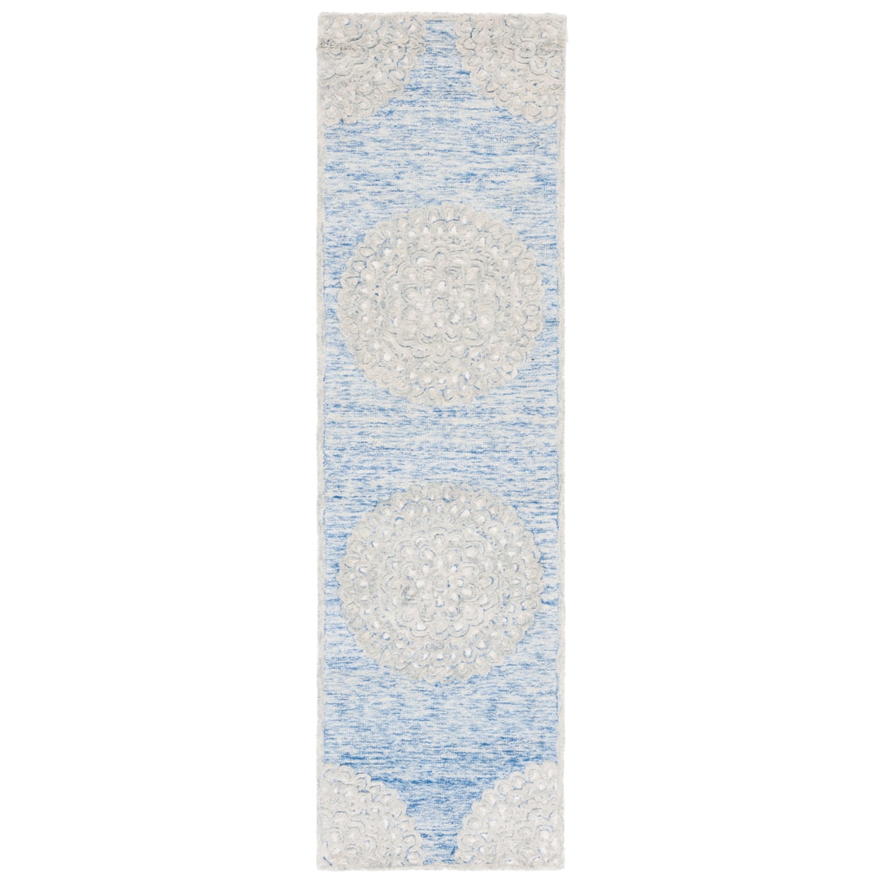 SAFAVIEH Metro Denholm Medallion Area Rug, Blue/Ivory, 4' x 6'