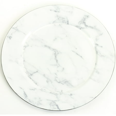 marble plates charger parties faux luxury gray upscale pack weddings dinner diy walmart koyal dialog wholesale displays option button additional