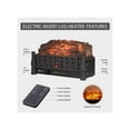 thumbnail image 4 of Regal Flame 20 Inch Electric Fireplace Log Realistic Ember Bed Insert with Heater in Birch, 4 of 9