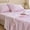 Pink Gingham, variant on Yellow Gingham Ruffle Full Sheet Set, Soft Pre-Washed Microfiber Plaid Sheets, 4-Piece Farmhouse Deep Pocket Bedding Set