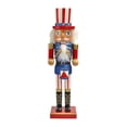 thumbnail image 1 of Adorno navideño de Cascanueces americano de madera de 15 pulgadas, muñeco soldado, 1 of 5