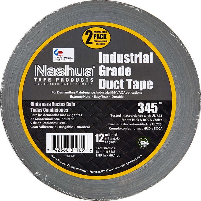 Nashua Duct Tape 12 Mil Thick 2 X60 Yard 2 Pack Review - Custom