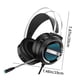 thumbnail image 3 of ¡Precios Bajos!, Auriculares con cable montados en la cabeza con interfaz USB, iluminación genial y auriculares con efectos de sonido estéreo 7.1, auriculares pesados Akmoler, 3 of 7