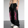 thumbnail image 3 of Gothic Pants Men, Goth Y2K Baggy Sweatpants for Men, Streetwear Graphic Sweatpants, Cool Sweatpants for Daily Wear Skateboarding Festival, 3 of 5