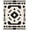 Black, Pattern 9, variant on ODIKA 8'x10' Washable Area Rug Beige Black Geometric Diamond Design Accent Elegant Symmetric with Bold Contrasts for Living Room, Under Sectional, Family , Durable, Non-Slip