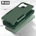 thumbnail image 3 of ELEHOLD for iPhone 14 Pro 6.1 inch Case, Armor Rugged Hard PC Soft TPU Hybrid Anti-Drop Camera Lens Protection Shockproof Glossy Non-Slip Slim Fit Case for iPhone 14 Pro,Darkgreen, 3 of 6