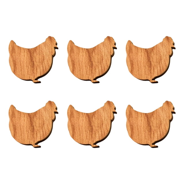 TIELUTT Chicken Cherry Wooden Refrigerator Sticker Wood Grain