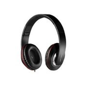 New High Quality Foldable Headphone with Inbuilt Microphone for Smartphones, iPhone, iPad and Android Phone and Tablets- Black