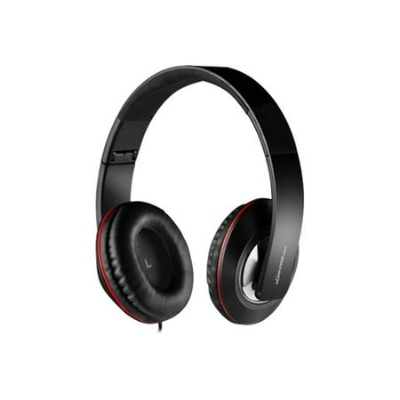 New High Quality Foldable Headphone with Inbuilt Microphone for Smartphones, iPhone, iPad and Android Phone and Tablets- Black