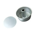 thumbnail image 1 of FOLOYORI 1Set Plated Silver Live Bottom Cake Mold Aluminum Alloy Round Pie Pan for Easy Demould Baking Use, 1 of 8