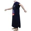 thumbnail image 3 of Elegantoss Blue Cotton Surf Beach Hooded Poncho with USA Flag Design Hood and Pocket, Changing Bath Robe Towel with Pocket (Teenager), 3 of 6