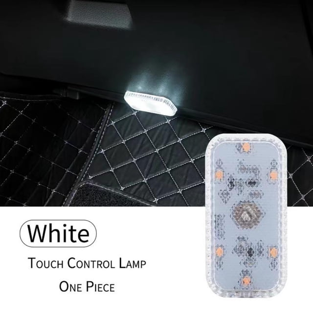 6led Led Ambient Lights Mini Touch Sensor Reading Light Car Usb Charging Led Atmosphere Light Car Interior Accessories 7 Colors03Russian Federation He Qiyong unisex