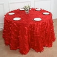 thumbnail image 3 of BalsaCircle 120" Red Leaf Petals Taffeta Round Tablecloth Reception Catering Decorations, 3 of 8