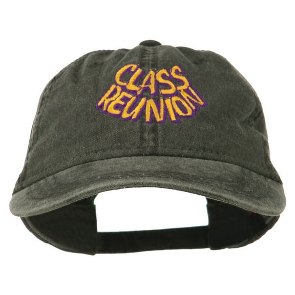 Class Reunion Embroidered Washed Cap - Black OSFM
