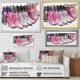 thumbnail image 4 of Designart "Stylish Pink Sneakers Obsession IV" Fashion Canvas Wall Art, 4 of 5