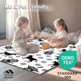 thumbnail image 4 of ODIKA 2'x3' Machine Washable Non-Slip Area Rug, Rustic Farmhouse Spotted Accent Festive Winter Hearth Decoration High Traffic Rug, Black, 613996, 4 of 5