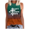 thumbnail image 1 of UANWENN Débardeur à Col Rond Imprimé Dégradé Printemps et Été pour Femmes (2) 2 Pk Chemises de Nuit Athlétiques Ensemble 3 Pk Compression Nylon Hauts Femmes Course Femmes 50e Anniversaire Haut, 1 of 3