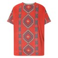 thumbnail image 4 of Blusa de manga corta con cuello redondo y cuello redondo para mujer Pompotops hkajfhjk462146, 4 of 5