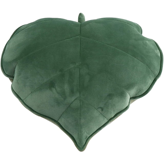 Coussin de Canapé Ménager Feuilles 3D Décoration-Vert