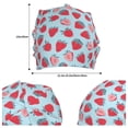 thumbnail image 2 of Salouo Strawberries Print Unisex Beanie Hat,Knitted Baggy Skull Cap Winter Warm Hats Beanie Sleep Hats Cancer Headwear Caps for Women & Men 1 Pieces, 2 of 7