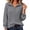Gray, variant on Klisyaur Womens Cable Knit Sweaters Long Sleeve Collared Zip Up Pullover Tops Loose Comfy Casual Warm Fall Winter Sweater
