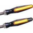 thumbnail image 1 of Bamboohart Universal Motorcycle Turn Signal LED Lights - Daytime Running Lights & Sequential Indicators - 2pcs Set, 1 of 5