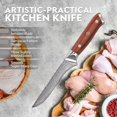 thumbnail image 4 of Purple Dragon Damascus Fillet Knife 5.6 Inch, Boning Knife for Meat Cutting, VG10 Steel Filet Knife for Fish Chicken Deboning Meat Trimming, Razor-Sharp Fish Knife with Gift Box, 4 of 8