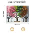 thumbnail image 3 of JRXY Canvas Prints Wall Art Decor Large Four Seasons Tree Picture Spring Summer Autumn Winter Tree Painting Artwork for Home Dining Room Kitchen Decor Stretched and Framed 16x12in, 3 of 6