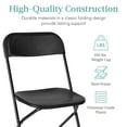 thumbnail image 3 of Best Choice Products Set of 4 Folding Stacking Plastic Chairs w/ Non-Slip Feet, 350lb Capacity - Black, 3 of 8