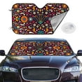 thumbnail image 2 of Daiia Colorful Mexican2 Windshield Sun Shade for Car SUV Truck (Medium ), Car Sun Shade Windshield, Car Shades for Front Windows, Sunshade for Car Windshield, 2 of 7