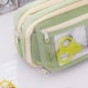 thumbnail image 4 of Estuche transparente de nueve capas de PVC en verde, beige y marrón. Multifunción para guardar artículos de papelería y cosméticos. Gran capacidad. Moderno y transparente., 4 of 9