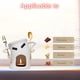 thumbnail image 2 of Naiovety Juego de tazas de chocolate personalizadas que incluye tazas para fondue y tazas de cerámica perfectas para queso y chocolate. Utensilios de cocina Blanco 19*14*10, 2 of 6