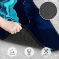 thumbnail image 3 of Balery Blue Marble And Gold Juego de 4 Alfombrillas para Auto, Revestimientos de Caucho Resistente, Diseño Antideslizante, 3 of 7