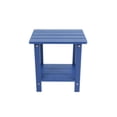 thumbnail image 5 of Patio Table, A wooden-textured imitation wood side table, simple yet with a rich texture. It comes with a small tabletop and is perfect for outdoor picnics. Dark blue, Dark Blue Outdoor Dining Table, 5 of 8