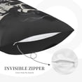 thumbnail image 5 of Fotbe Magician Hat Skull Pillow Cases - Envelope Closure - Luxury, Extra Soft, Cooling Pillow Covers - Wrinkle, Fade, Stain Resistant-14"x20", 5 of 8